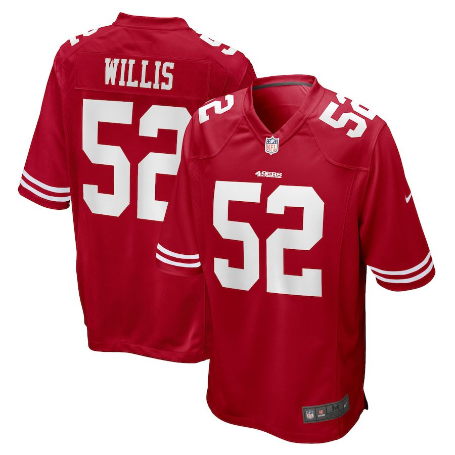 Men San Francisco 49ers #52 Patrick Willis Nike Scarlet Retired Player NFL Jersey->san francisco 49ers->NFL Jersey